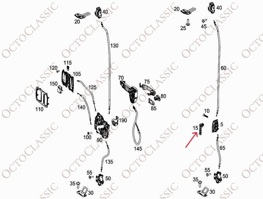 MB VITO W639 Sprinter W907 Rear Left End Door Handle All Colors A63974301727 MB VITO W639 Sprinter W907 Rear Left End Door Handle All Colors A63974301727