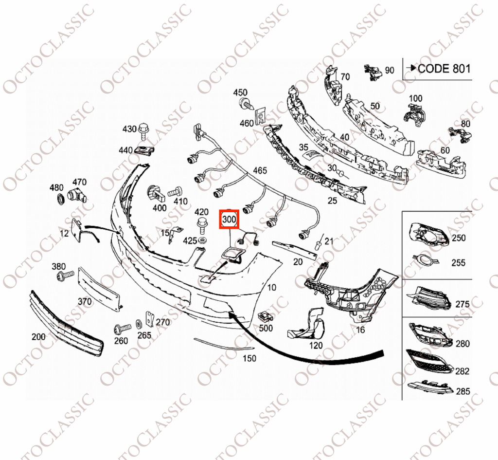 Mercedes W204 C63 AMG Headlight Washer Cover Cap Left Or Right Primed A2048802124 / A2048802224 Mercedes W204 C63 AMG Headlight Washer Cover Cap Left Or Right Primed A2048802124 / A2048802224