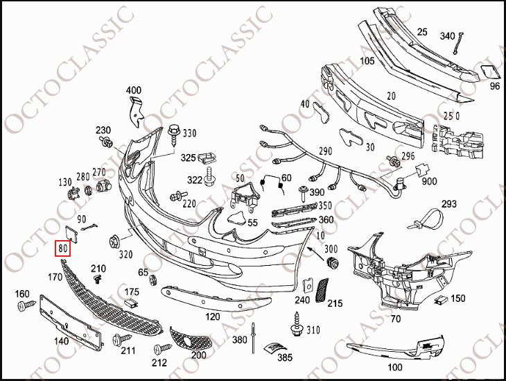 Mercedes R230 Paraurti anteriore Coperchio occhiello di traino primerizzato A2308852023 Mercedes R230 Paraurti anteriore Coperchio occhiello di traino primerizzato A2308852023