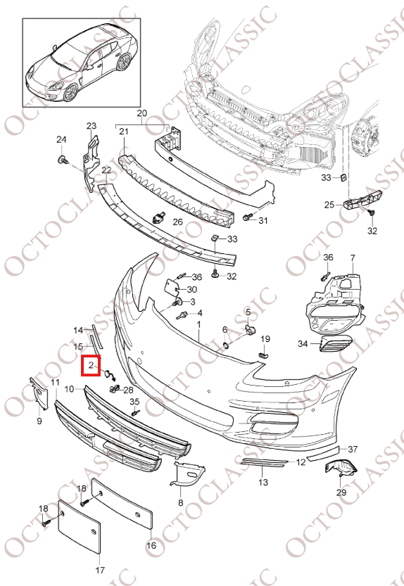 Porsche Panamera Front Bumper Tow Hook Eye Cover Cap 97050570300 Porsche Panamera Front Bumper Tow Hook Eye Cover Cap 97050570300