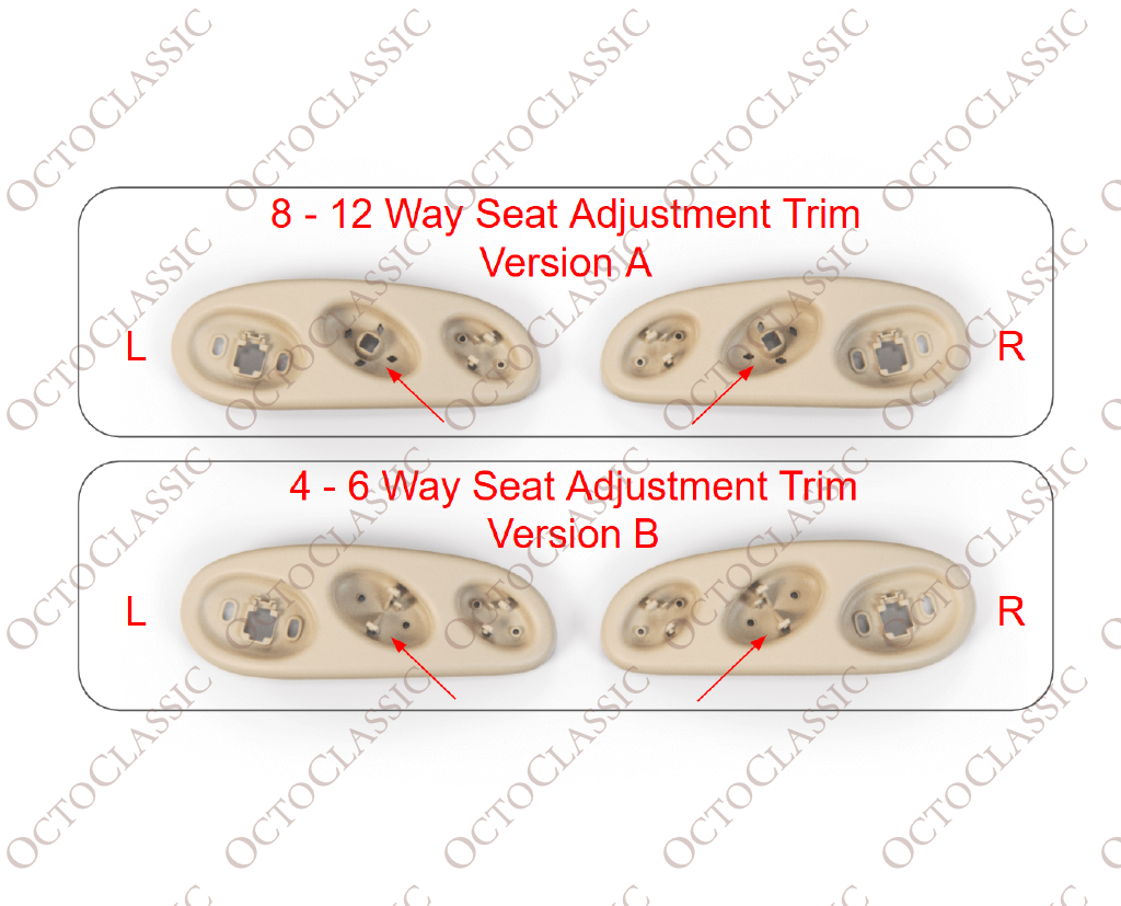 Jaguar XK8 / XKR Sitzsteuerungsschalter Verkleidung links oder rechts 2 Version LJE6035AB / LJE6030AB /LJB6035AA / LJB6030AA Jaguar XK8 / XKR Sitzsteuerungsschalter Verkleidung links oder rechts 2 Version LJE6035AB / LJE6030AB /LJB6035AA / LJB6030AA