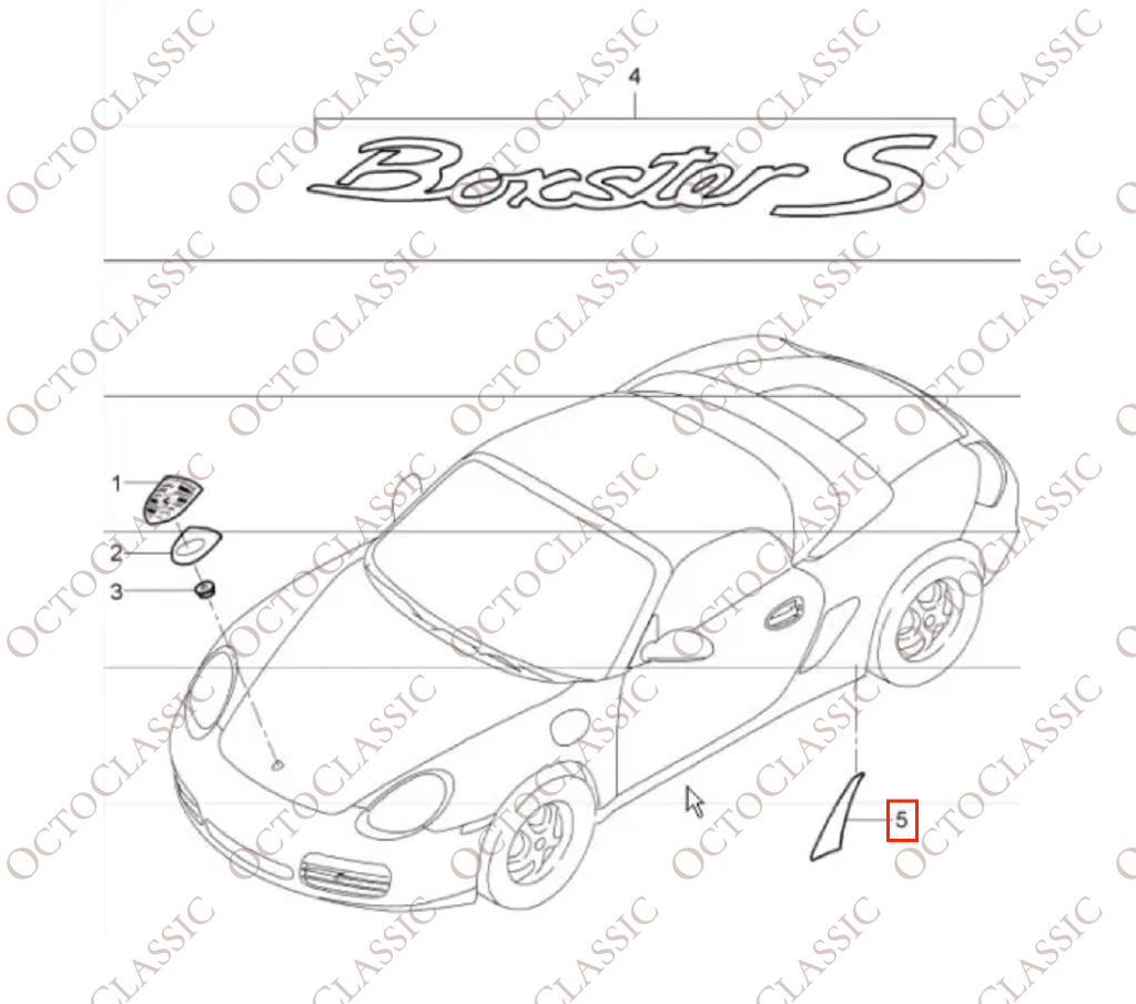 Porsche Boxster 987 Rear Fender PPF Protective Film – Set Of 2 Left And Right Porsche Boxster 987 Rear Fender PPF Protective Film – Set Of 2 Left And Right