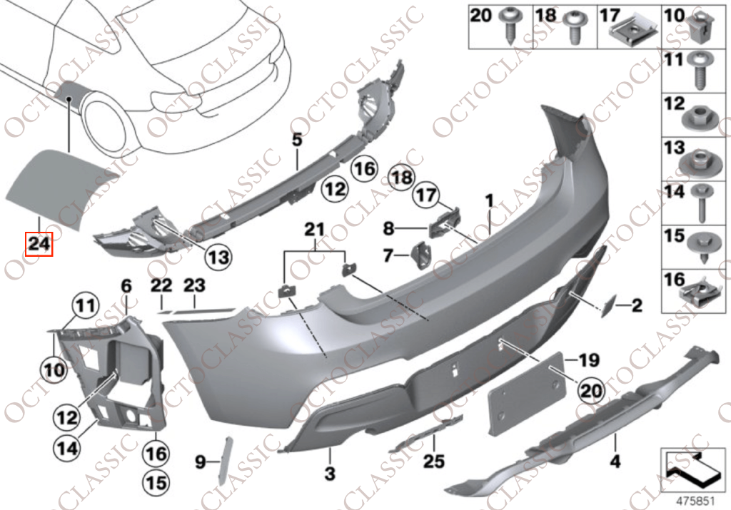 BMW F87 M2 Rear Fender PPF Protective Film – Set Of 2 Left And Right BMW F87 M2 Rear Fender PPF Protective Film – Set Of 2 Left And Right