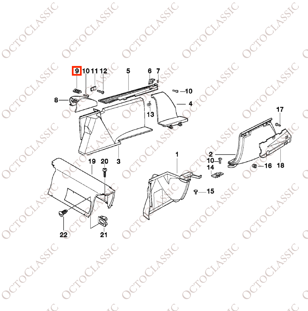 BMW E34 Touring Rücksitzgurt Abdeckung Trim links oder rechts Alle Farben 72118149015 / 72118149016 BMW E34 Touring Rücksitzgurt Abdeckung Trim links oder rechts Alle Farben 72118149015 / 72118149016