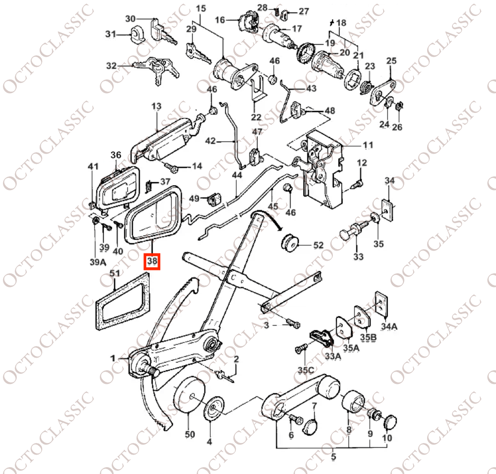 Ford Sierra Inner Door Handle Left Or Right Black 87BB-A22621-AA / 87BB-A22620-AA Ford Sierra Inner Door Handle Left Or Right Black 87BB-A22621-AA / 87BB-A22620-AA