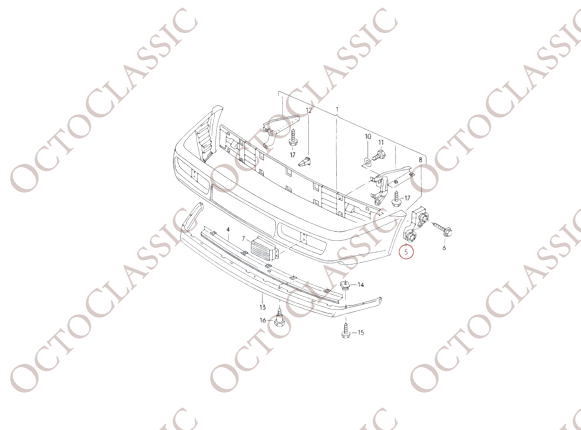 VW Corrado Front Bumper Mounting Brackets SET – Right and Left 535807193 et 535807194 VW Corrado Front Bumper Mounting Brackets SET – Right and Left 535807193 et 535807194