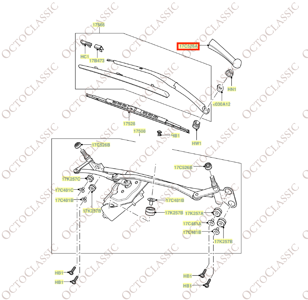 Osłona przedniej wycieraczki Range Rover L322 lewa lub prawa, czarna DKG000050 / DKG000020 Osłona przedniej wycieraczki Range Rover L322 lewa lub prawa, czarna DKG000050 / DKG000020