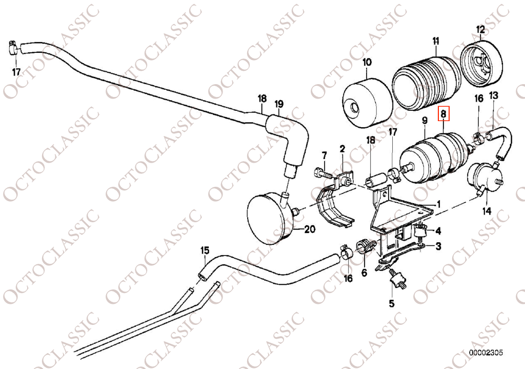 Elektryczna pompa paliwa BMW / Porsche / VW 3-Bar 16121115862 Elektryczna pompa paliwa BMW / Porsche / VW 3-Bar 16121115862