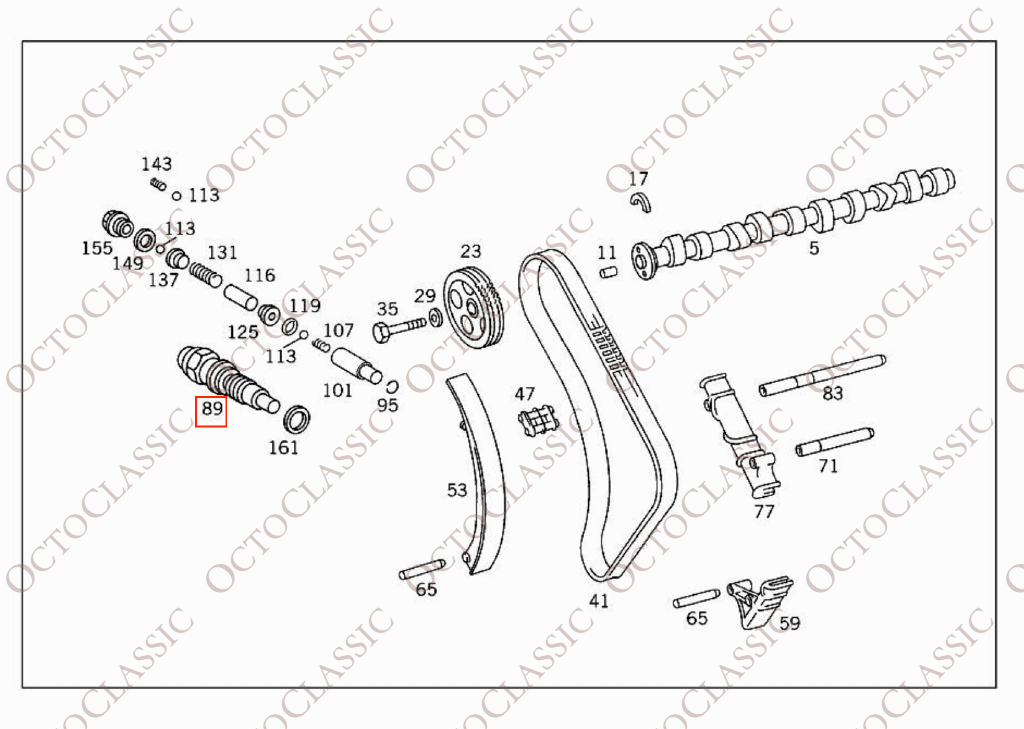 Mercedes W124 / W140 / W201 / W202 / W210 / W460 / W461 / W463 Tendicatena per motori diesel OM601 / OM602 / OM603 A6010500111 / A6010500311 / A6010500611 / A6010500711 Mercedes W124 / W140 / W201 / W202 / W210 / W460 / W461 / W463 Tendicatena per motori diesel OM601 / OM602 / OM603 A6010500111 / A6010500311 / A6010500611 / A6010500711
