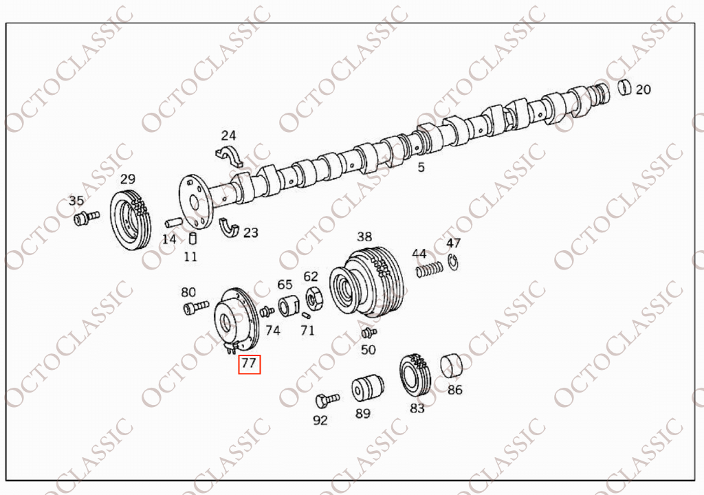 Mercedes W124 / W202 / W210 / R129 / R170 / W140 / W463 / W163 Zentralmagnet / Nockenwellenverstellung A1190510077 / A1040500177 Mercedes W124 / W202 / W210 / R129 / R170 / W140 / W463 / W163 Zentralmagnet / Nockenwellenverstellung A1190510077 / A1040500177