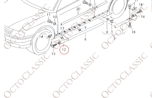 Audi A3 Osłona Błotników Przód Prawy Lub Lewy 8L0853991 01C / 8L0853992 01C Audi A3 Osłona Błotników Przód Prawy Lub Lewy 8L0853991 01C / 8L0853992 01C