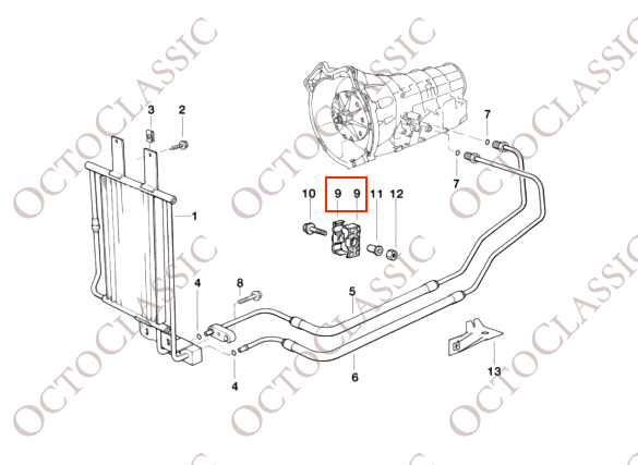 BMW E30 E31 E32 E34 E36 E38 E39 E46 Support de ligne / tuyau d’huile Set de 2 pcs 17201712210 BMW E30 E31 E32 E34 E36 E38 E39 E46 Support de ligne / tuyau d’huile Set de 2 pcs 17201712210