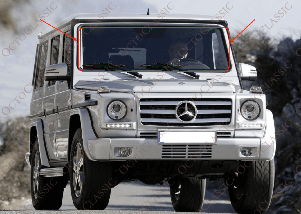 Mercedes W461 / W463 / W46 Guarnizione parabrezza A4636710220 Mercedes W461 / W463 / W46 Guarnizione parabrezza A4636710220