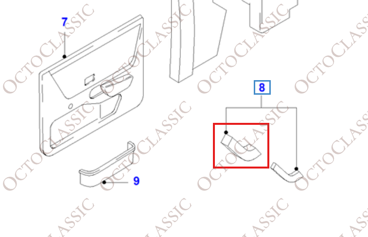 Ford Escort Mk3 Inner Handle Left Or Right 1645962 / 1645959 Ford Escort Mk3 Inner Handle Left Or Right 1645962 / 1645959