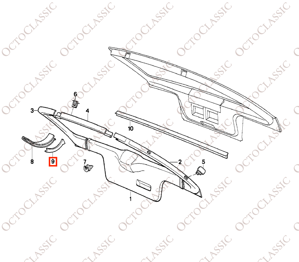 BMW E30 Touring Trunk Door Hinge Cover Left Or Right All Colors 51491947941 / 51491947942 BMW E30 Touring Trunk Door Hinge Cover Left Or Right All Colors 51491947941 / 51491947942