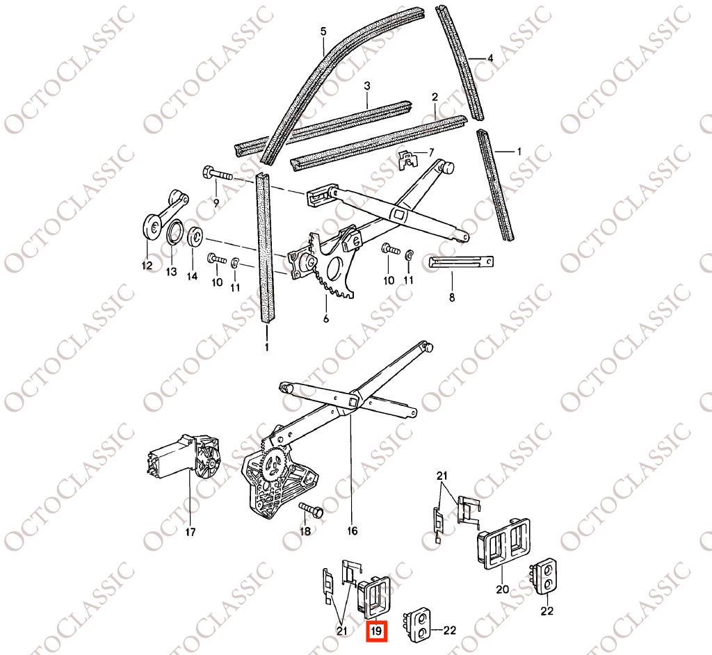 Porsche 924 / 944 Fensterschaltergehäuse Halterung Alle Farben 477867185 Porsche 924 / 944 Fensterschaltergehäuse Halterung Alle Farben 477867185