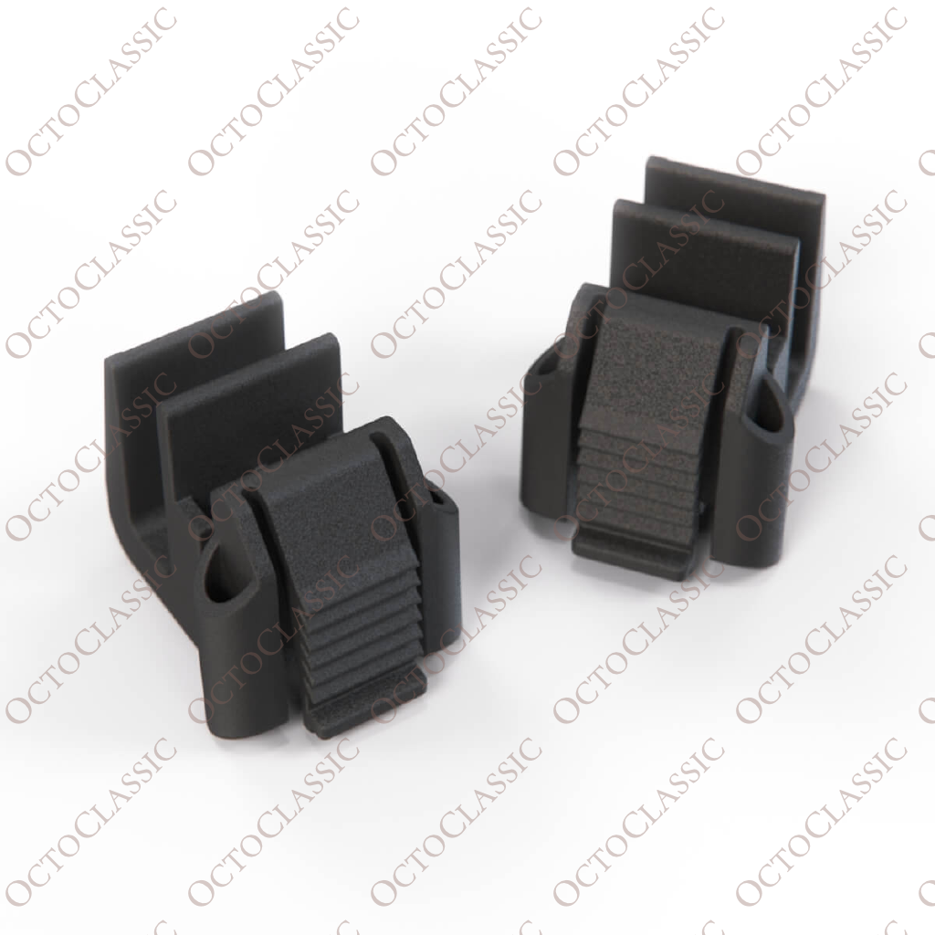 Mercedes R170 / W168 / W202 / W208 / W210 / 414 Supporto coperchio radiatore Set di 2 nero A2105040146 Mercedes R170 / W168 / W202 / W208 / W210 / 414 Supporto coperchio radiatore Set di 2 nero A2105040146