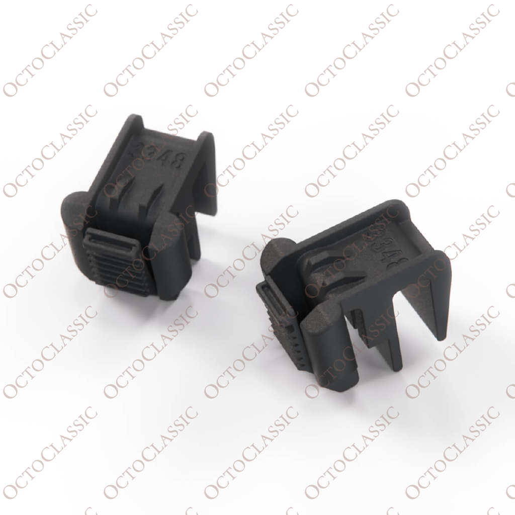 Mercedes R170 / W168 / W202 / W208 / W210 / 414 Supporto coperchio radiatore Set di 2 nero A2105040146 Mercedes R170 / W168 / W202 / W208 / W210 / 414 Supporto coperchio radiatore Set di 2 nero A2105040146
