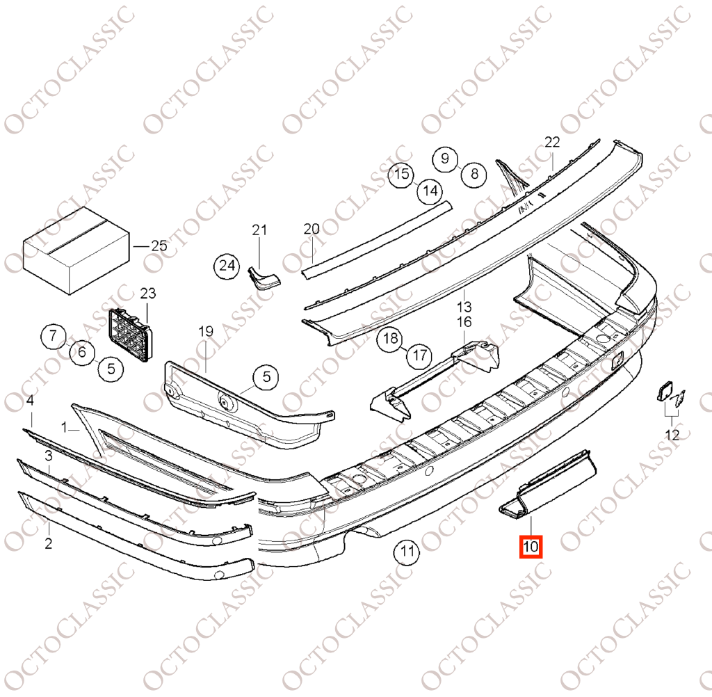 BMW E39 Paraurti Posteriore Coperchio Barra di Traino Cappuccio Primed 51128165099 BMW E39 Paraurti Posteriore Coperchio Barra di Traino Cappuccio Primed 51128165099