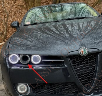 Alfa Romeo 159 Headlight Cold Air Intake Duct Kit Black Alfa Romeo 159 Headlight Cold Air Intake Duct Kit Black