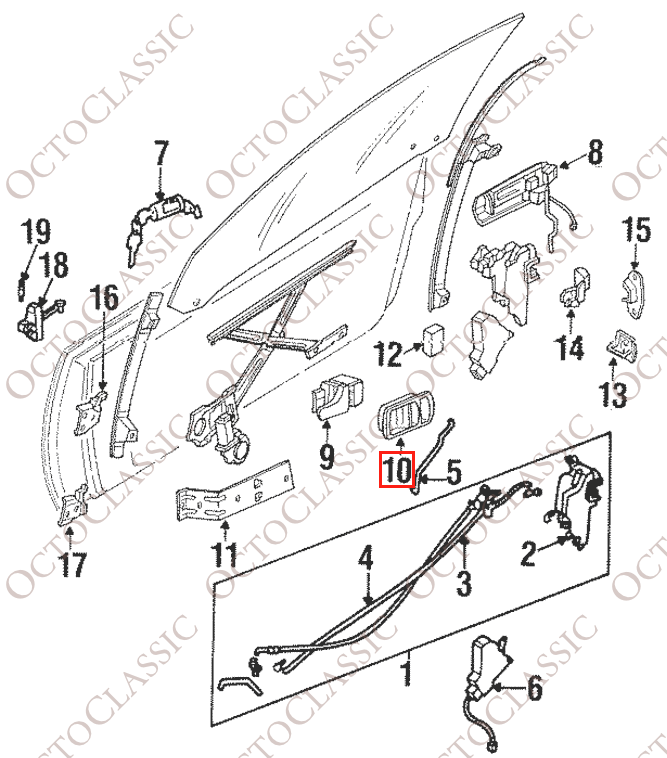 NISSAN 300ZX Z32 Klamka wewnętrzna przednich drzwi Pokrywa wykończenia ramki 80682-30P00 NISSAN 300ZX Z32 Klamka wewnętrzna przednich drzwi Pokrywa wykończenia ramki 80682-30P00