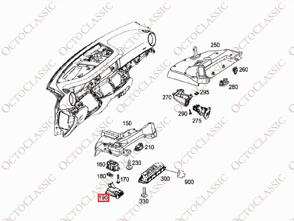 Mercedes W213 Poignée d’ouverture du capot noir et rouge A2138800402 Mercedes W213 Poignée d’ouverture du capot noir et rouge A2138800402
