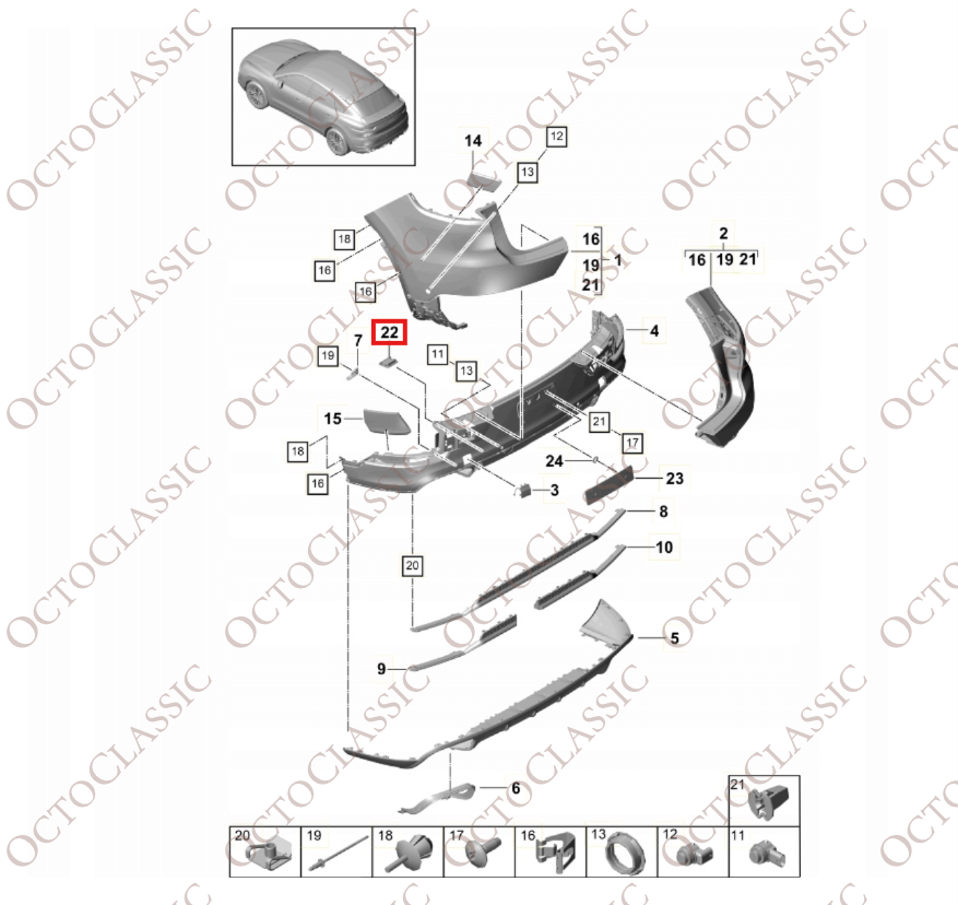 Porsche Cayenne 958 Heckklappe Bewegungssensor Halterung unten schwarz 95896228300 Porsche Cayenne 958 Heckklappe Bewegungssensor Halterung unten schwarz 95896228300