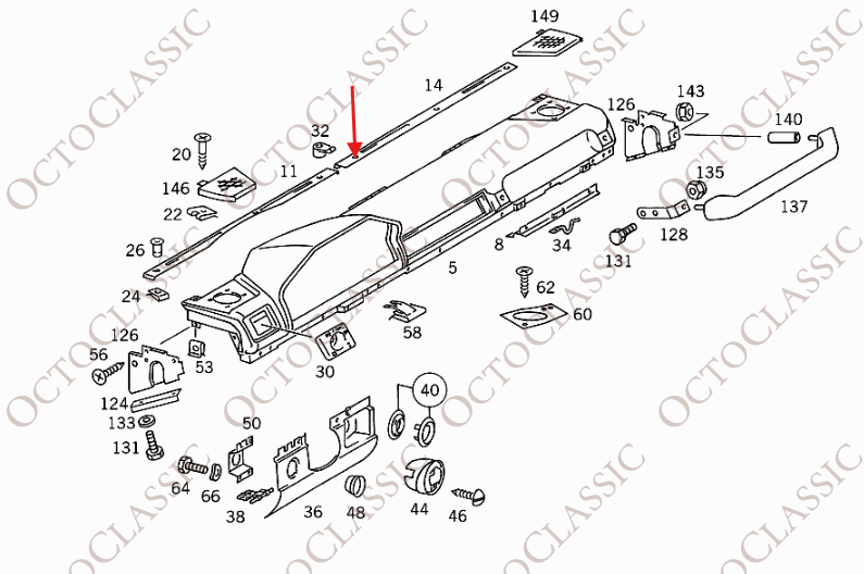 Mercedes G-Class W463 300GE Zestaw 10 czarnych osłon śrub mocujących do deski rozdzielczej A4636890030 Mercedes G-Class W463 300GE Zestaw 10 czarnych osłon śrub mocujących do deski rozdzielczej A4636890030
