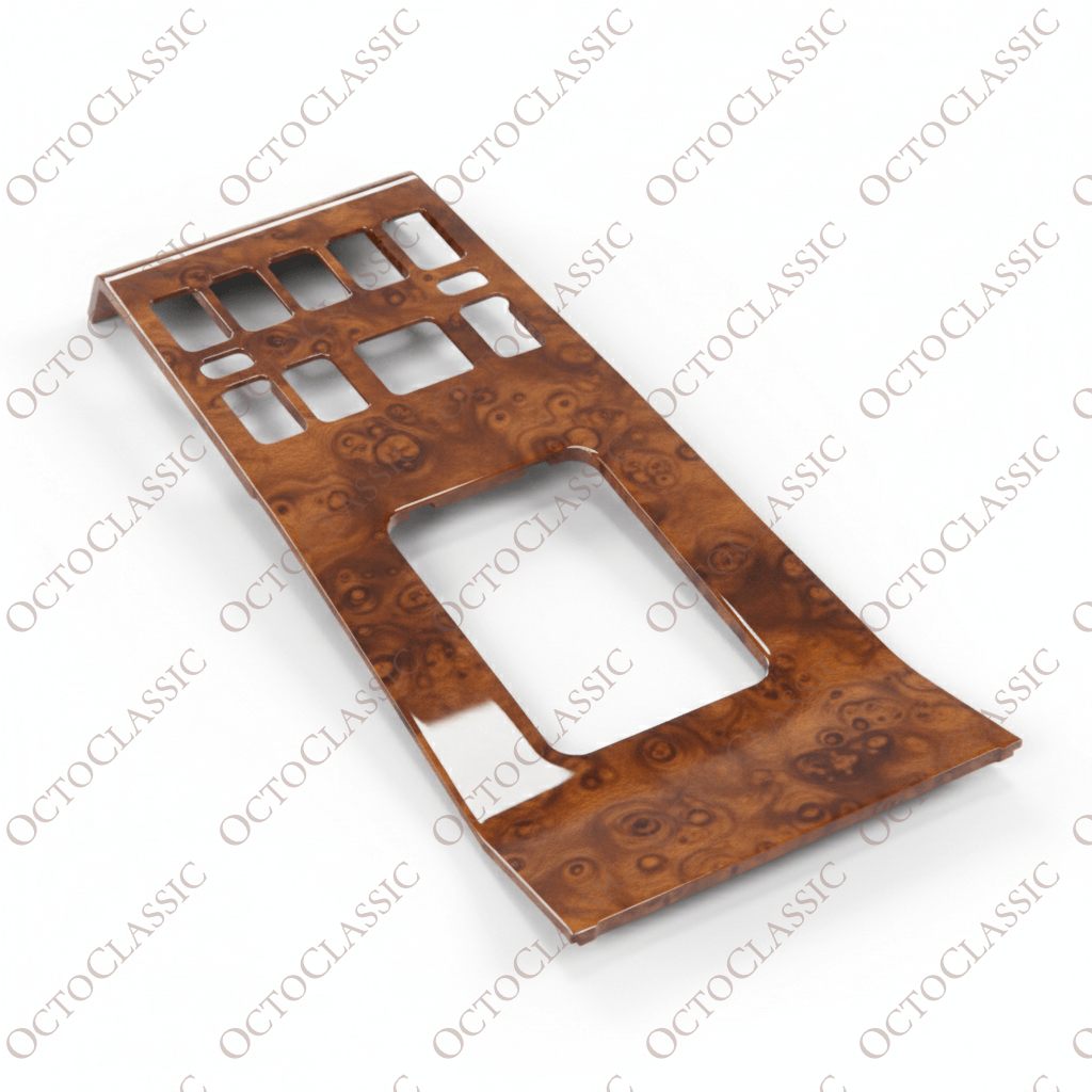 Mercedes W124 Center Console Wooden Trim Zebrano / Walnut All Version A1246833037 Mercedes W124 Center Console Wooden Trim Zebrano / Walnut All Version A1246833037