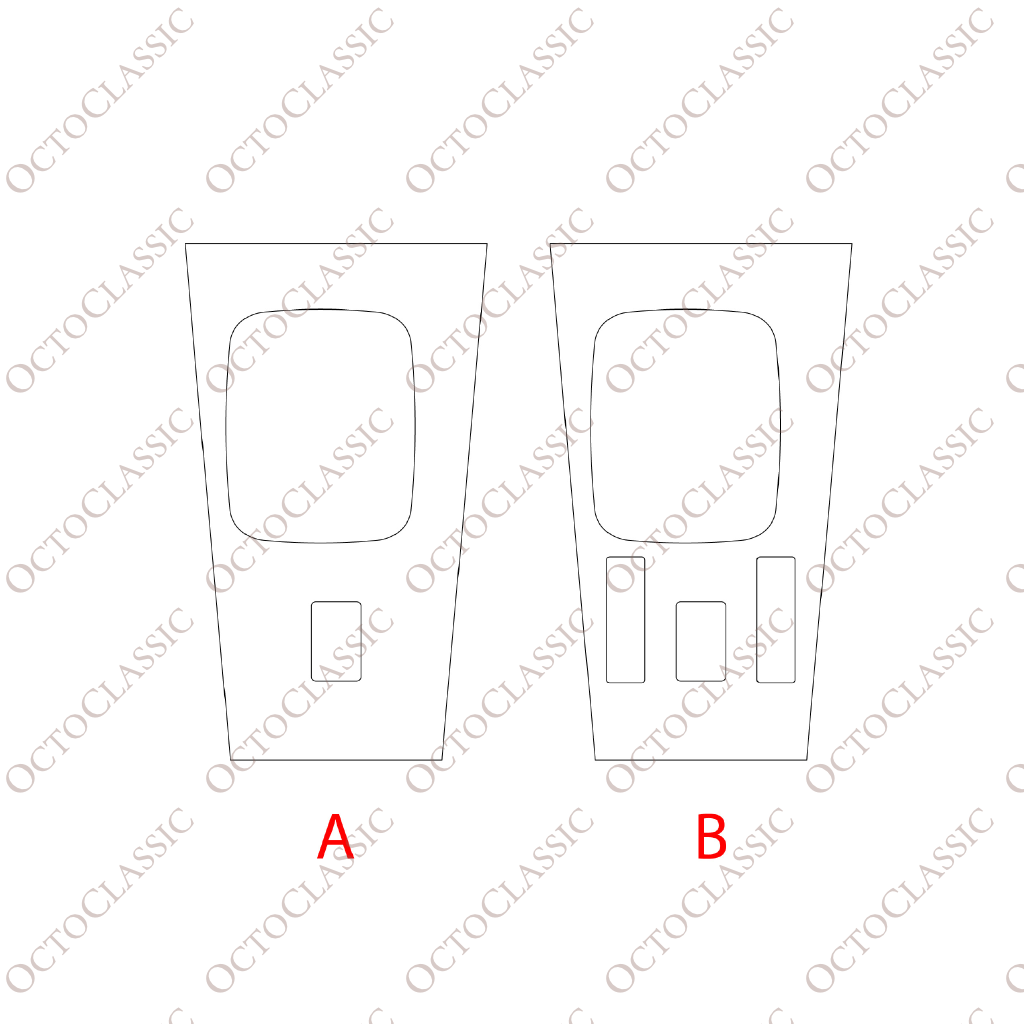 Mercedes W116 Center Console Shifter Panel A1166830636 – 3M PRO Transparent PPF Paint Protection Film Precut Mercedes W116 Center Console Shifter Panel A1166830636 – 3M PRO Transparent PPF Paint Protection Film Precut