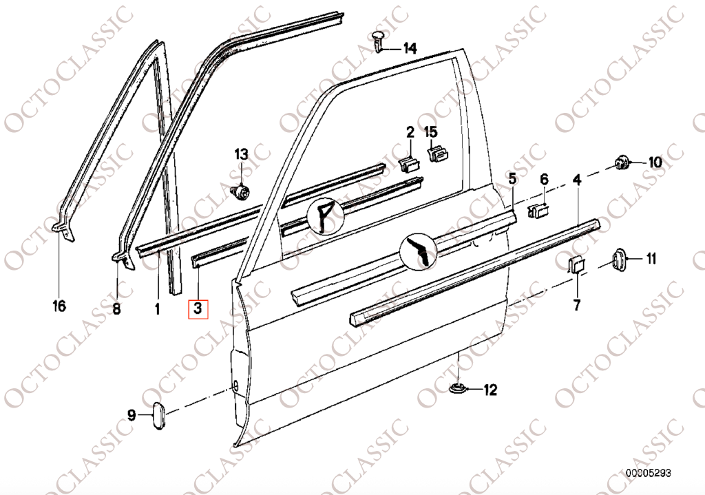 BMW E30 Limousine vordere innere Fensterverkleidung links oder rechts 51211906845 / 51211906846 BMW E30 Limousine vordere innere Fensterverkleidung links oder rechts 51211906845 / 51211906846