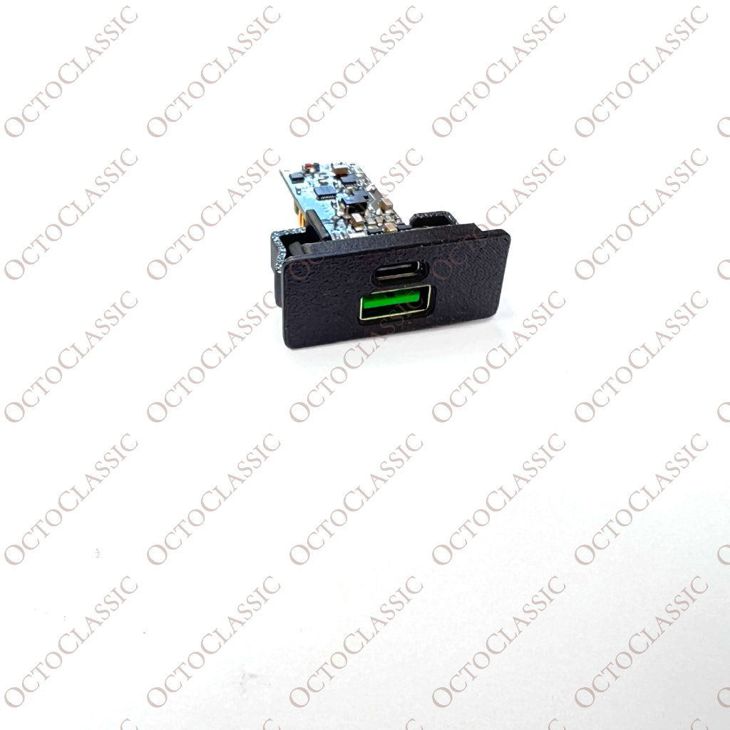 Mercedes W124 / W201 Center Console Switch Blank With USB Charger Mercedes W124 / W201 Center Console Switch Blank With USB Charger