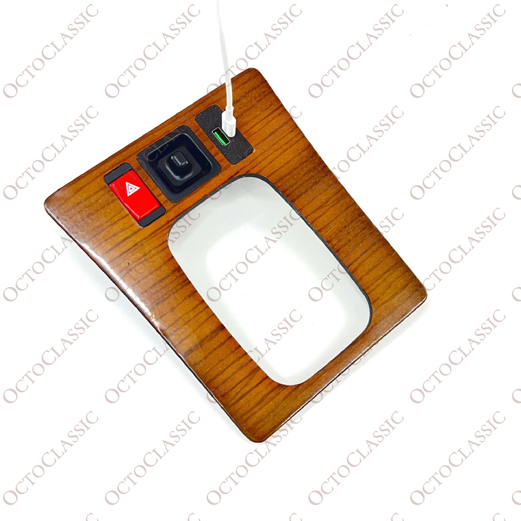 Mercedes W124 / W201 Center Console Switch Blank With USB Charger Mercedes W124 / W201 Center Console Switch Blank With USB Charger