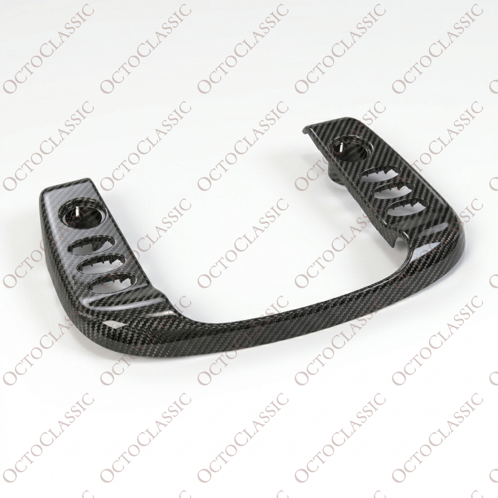 Porsche 911 996 Centro de Fibra de Carbono Consola Envolvente Trim 99655223306 Porsche 911 996 Centro de Fibra de Carbono Consola Envolvente Trim 99655223306