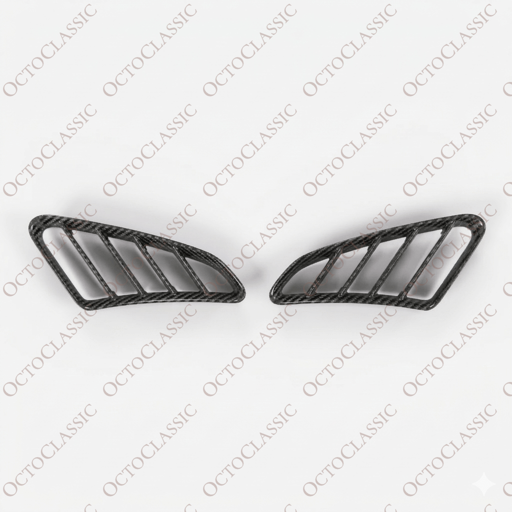 Porsche 987 Boxster Griglia di ingresso aria in fibra di carbonio Set di 2 98750456101 / 98750456201 Porsche 987 Boxster Griglia di ingresso aria in fibra di carbonio Set di 2 98750456101 / 98750456201