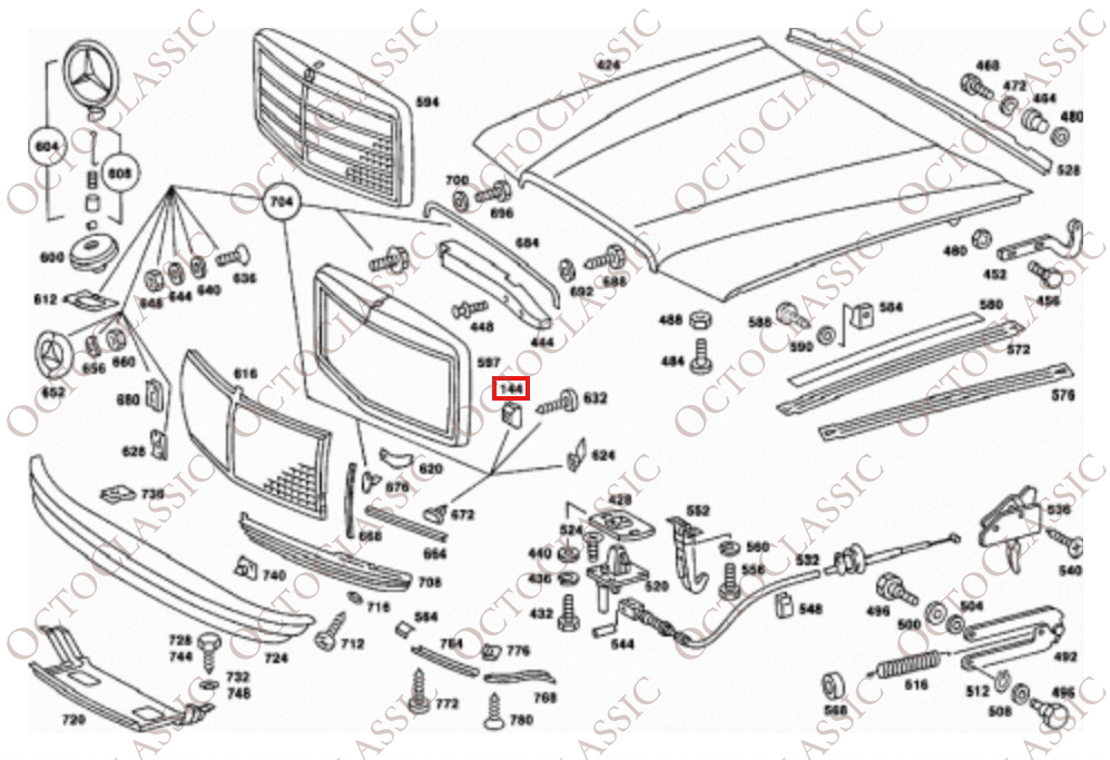 Juego de 2 parachoques de goma para rejilla Mercedes W116 Negro A1169870439 Juego de 2 parachoques de goma para rejilla Mercedes W116 Negro A1169870439