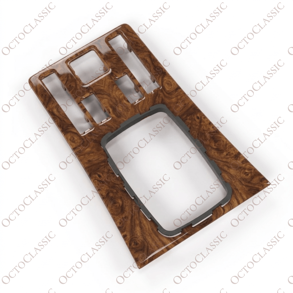 Mercedes W126 Console Centrale Rivestimento Manuale Legno Zebrano / Noce Sonderschutz Edizione Speciale A1266805207 Mercedes W126 Console Centrale Rivestimento Manuale Legno Zebrano / Noce Sonderschutz Edizione Speciale A1266805207