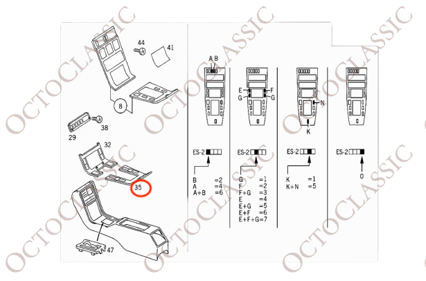 W140 Reparaturblech für Mittelkonsole A1406830000 W140 Reparaturblech für Mittelkonsole A1406830000