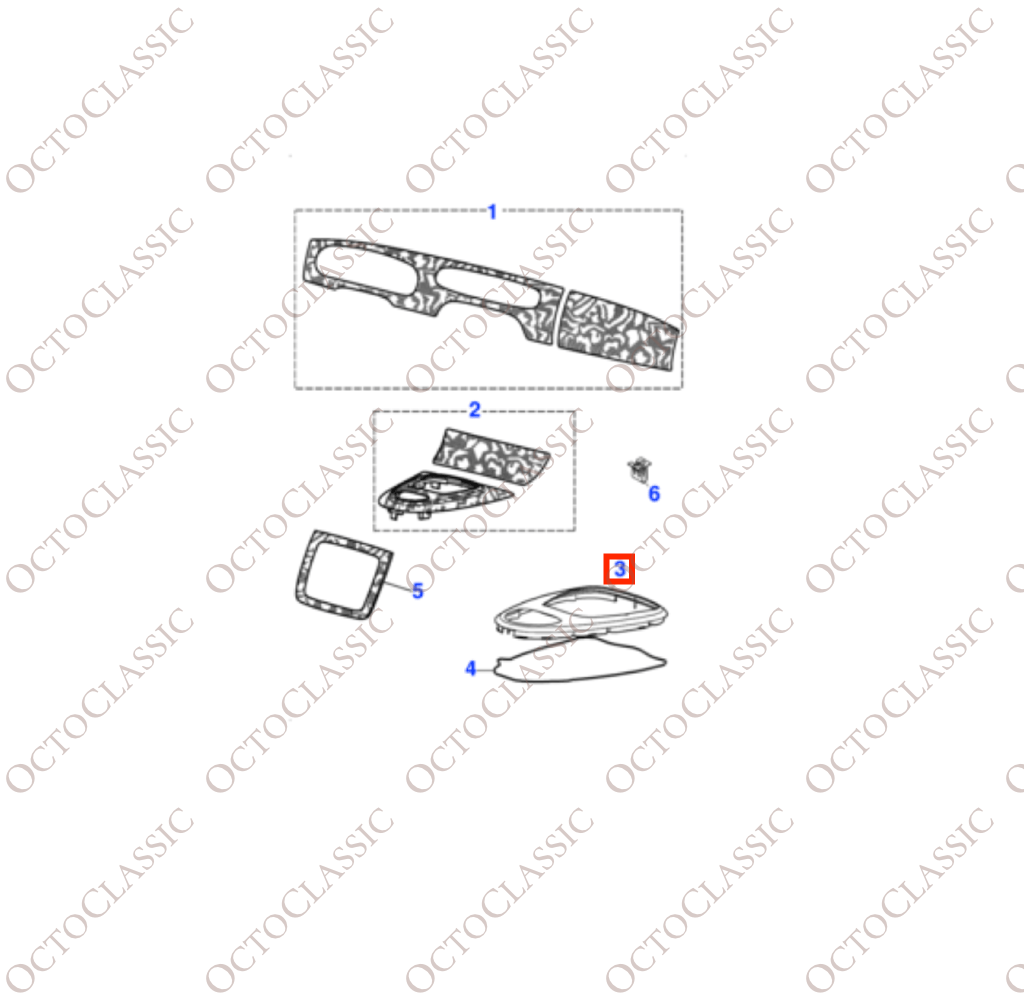 Jaguar XJ X350 Shifter Surround Panel All Colors C2C7209 Jaguar XJ X350 Shifter Surround Panel All Colors C2C7209