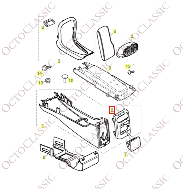 Jaguar S-Type Pannello di finitura della console centrale Tutti i colori XR834469LEG Jaguar S-Type Pannello di finitura della console centrale Tutti i colori XR834469LEG