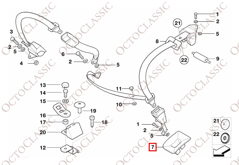 BMW E38 7er Serie Hintere Gurtschnalle Links oder Rechts Alle Farben 72118125849 / 72118174332 BMW E38 7er Serie Hintere Gurtschnalle Links oder Rechts Alle Farben 72118125849 / 72118174332