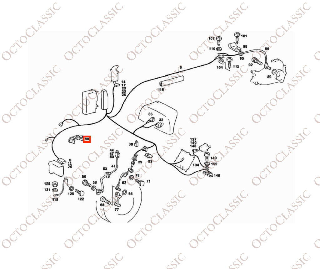 Mercedes W123 ABS Hose Bracket Black A0005461043 Mercedes W123 ABS Hose Bracket Black A0005461043