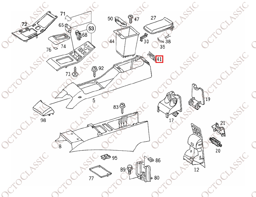 Mercedes W163 pannello di rivestimento interno lunetta tutti i colori A1636830508 Mercedes W163 pannello di rivestimento interno lunetta tutti i colori A1636830508