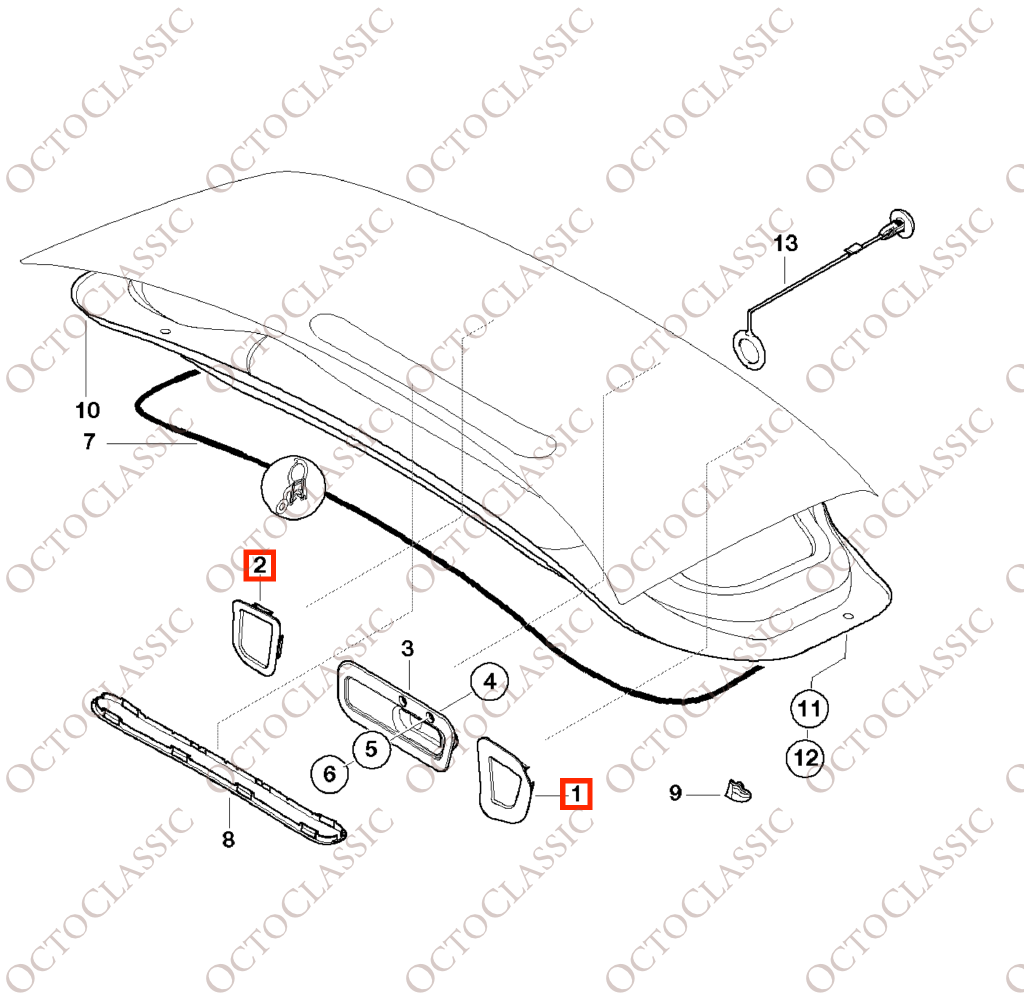 BMW Z3 E36 Couvercle d’accès à l’ampoule des feux arrière Set Of 2 51498399313 / 51498399314 BMW Z3 E36 Couvercle d’accès à l’ampoule des feux arrière Set Of 2 51498399313 / 51498399314