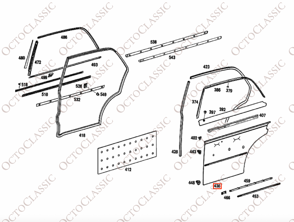 Mercedes-Benz W108 Pannelli porta / pannelli di base per tappezzeria A1087200170 / A1087207970 / A1087200270 / A1087208070 Mercedes-Benz W108 Pannelli porta / pannelli di base per tappezzeria A1087200170 / A1087207970 / A1087200270 / A1087208070