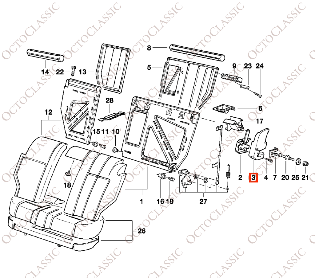 BMW E34 Touring Rücksitzbank Schlossabdeckung links oder rechts Alle Farben 52208120447 / 52208120448 BMW E34 Touring Rücksitzbank Schlossabdeckung links oder rechts Alle Farben 52208120447 / 52208120448
