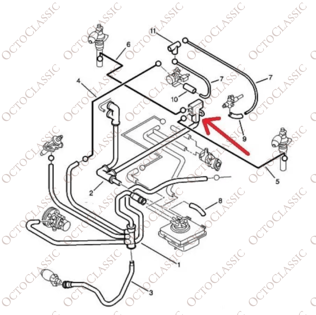 Citroën Xantia Fase II LHM Líquido del sistema hidráulico Conector de 4 vías Negro 5270JK Citroën Xantia Fase II LHM Líquido del sistema hidráulico Conector de 4 vías Negro 5270JK