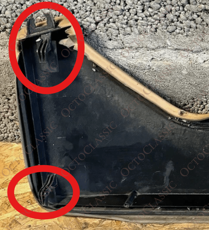 Mercedes W124 Panel de Puerta Delantera Portamapas Bolsillo Kit de Reparación Ganchos Negro Mercedes W124 Panel de Puerta Delantera Portamapas Bolsillo Kit de Reparación Ganchos Negro