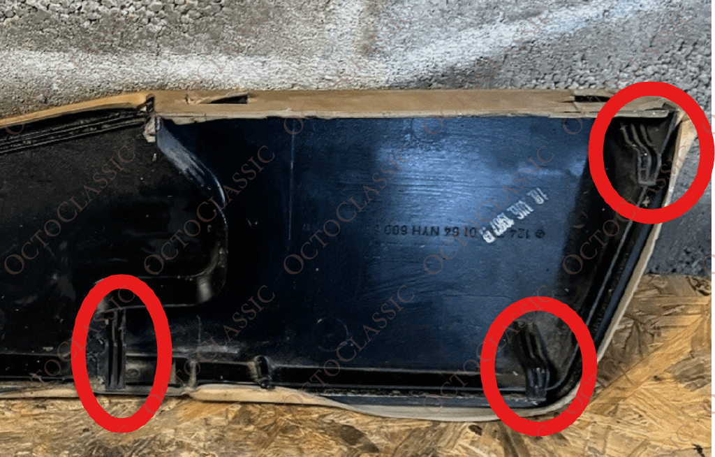 Mercedes W124 Panel de Puerta Delantera Portamapas Bolsillo Kit de Reparación Ganchos Negro Mercedes W124 Panel de Puerta Delantera Portamapas Bolsillo Kit de Reparación Ganchos Negro