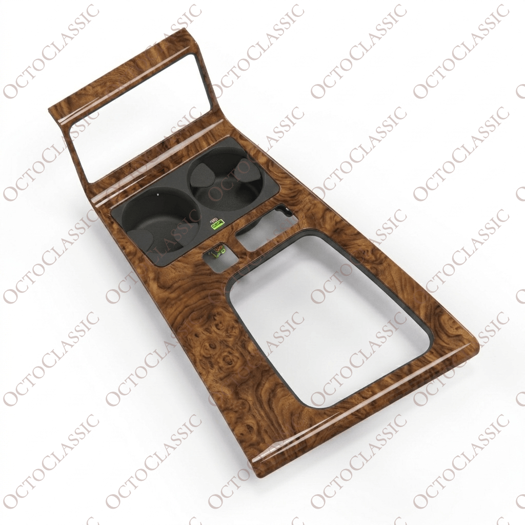 BMW E38 Inserto console centrale portabicchieri con porta USB nero 51168158987 BMW E38 Inserto console centrale portabicchieri con porta USB nero 51168158987